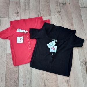 Heart & Hips Lot Of 2 Bodycon Ribbed Fitted Dress Faux Buttons